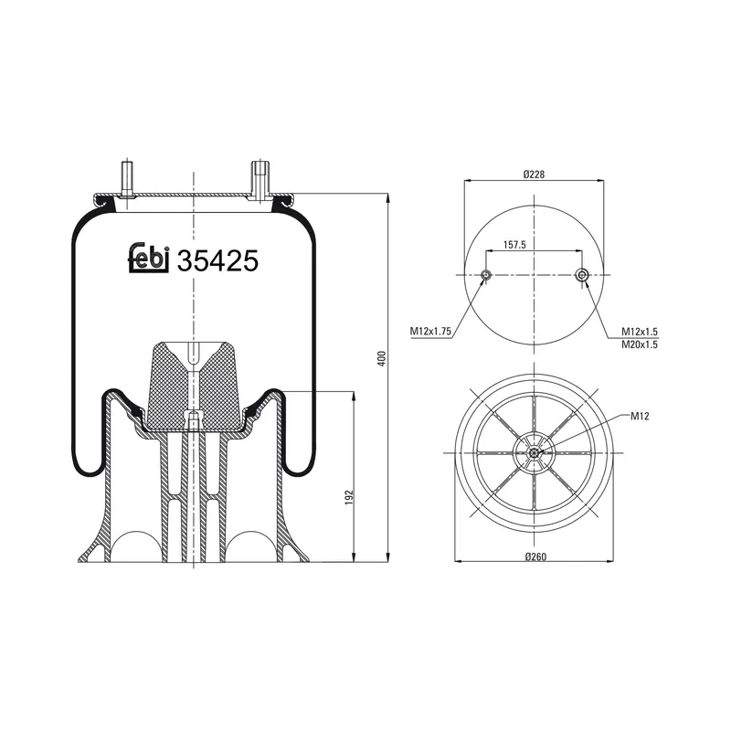 Luftbälg FEBI BILSTEIN 39425