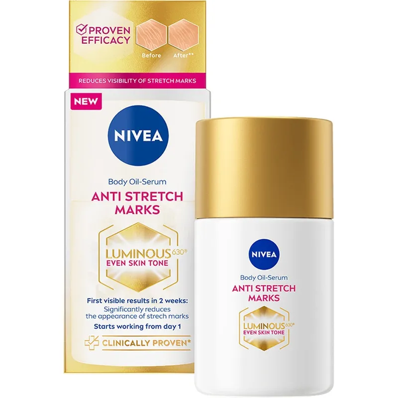 NIVEA Hudvårdsolja Luminous630 Anti Stretch Mark Body Oil-Serum 100 ml