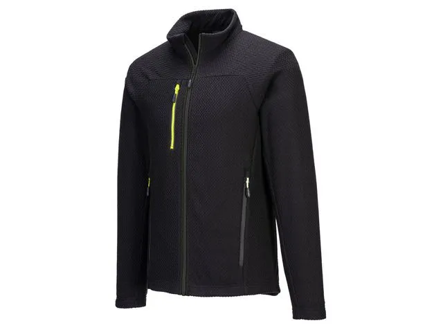 Fleecetröja text zip PW EV480 svart M