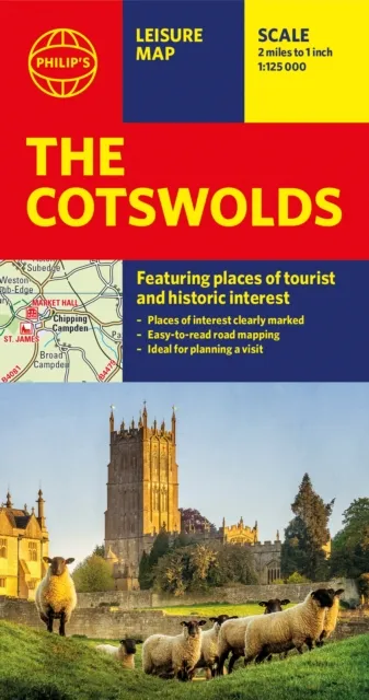 Philip’s The Cotswolds Leisure and Tourist Map