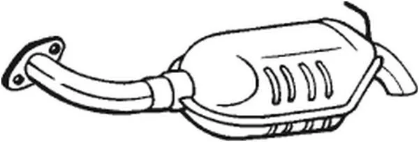 Bakre ljuddämpare BOSAL 171-019