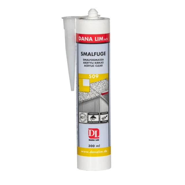 FOGMASSA SMALFOGMASSA 509 TRANSPARENT 300ML | Beijerbygg Byggmaterial