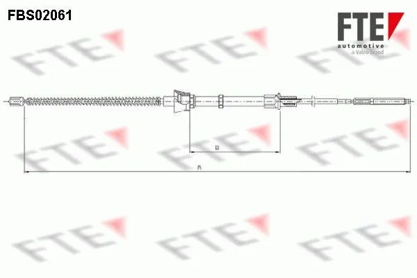 Handbromsvajer FTE 9250063
