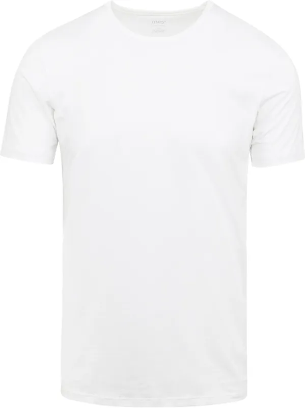 Mey Dry Cotton Functional Rounded Neck Shirt Vit Medium Herr