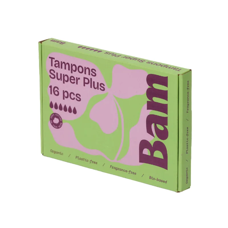 BAM Organic Cotton Tampons Super Plus 16 st