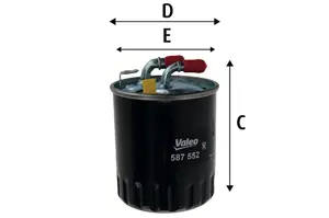 Bränslefilter VALEO 587552