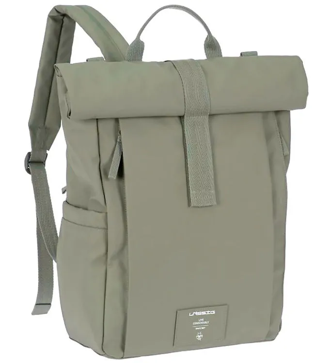 Lässig Skötväska - GRE Rolltop Up Backpack - Silver Green