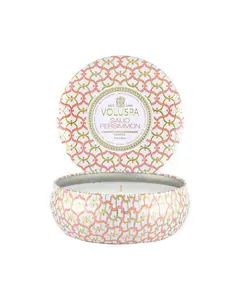 Voluspa 3-Wick Tin Candle Saijo Persimmon - 340 g