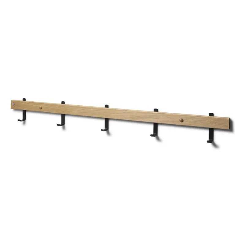 Oscarssons Möbel, Nadja Kroklist 90 cm Lackad Ek/Mattsvart stål