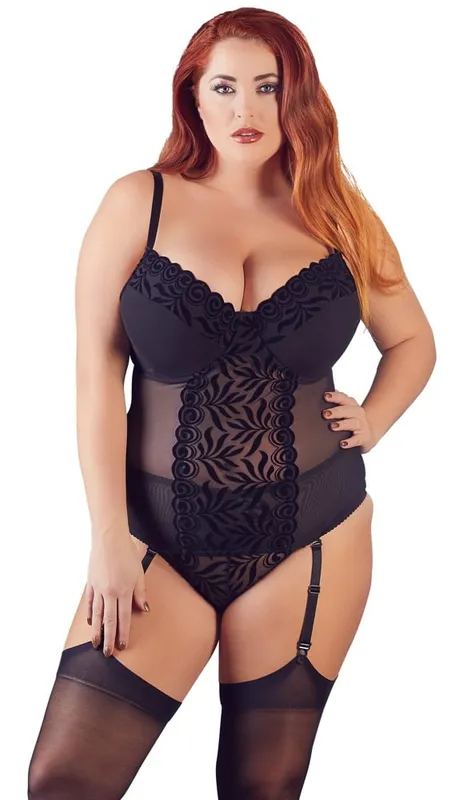 Plussize Basque with Suspenders (#4674)