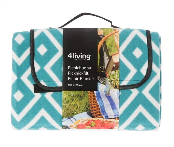 – Picknickfilt Fiona 130 x 165 cm – Turkos