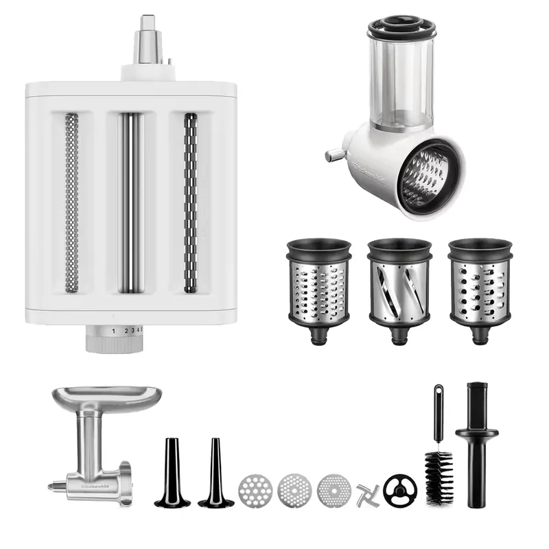 KitchenAid Tillbehörspaket köksmaskin (pastatillbehör, köttkvarn och grönsaksskärare)