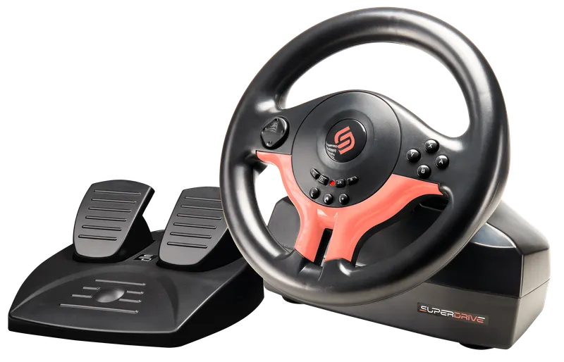 Subsonic SV250-S – Red – Wheel, gamepad and pedals set – Nintendo Switch 2