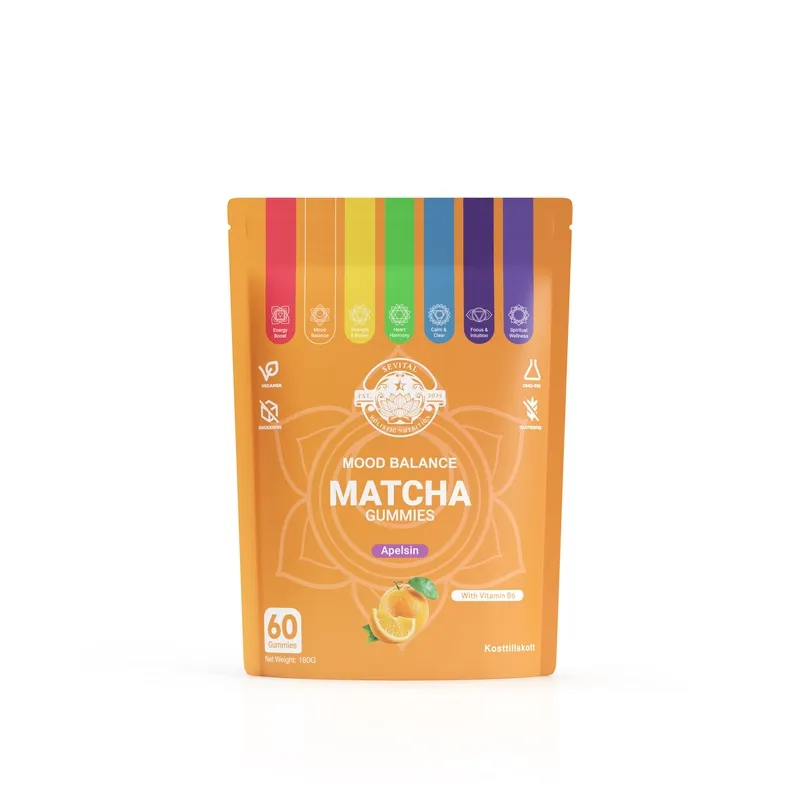 Sevital Matcha Gummies Apelsin 60st