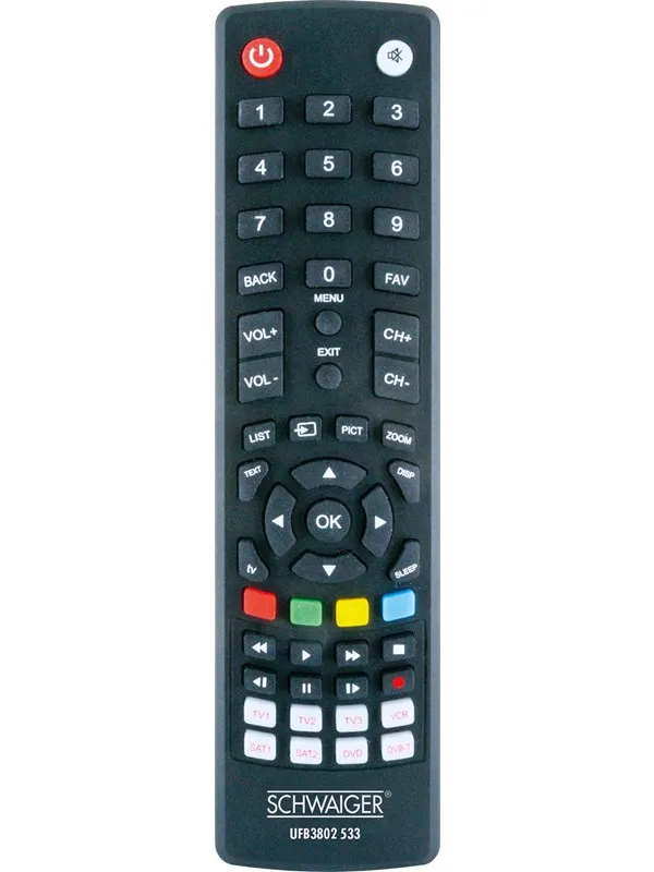 Schwaiger Universalfernbed. 8 in 1 vorprammiert s
