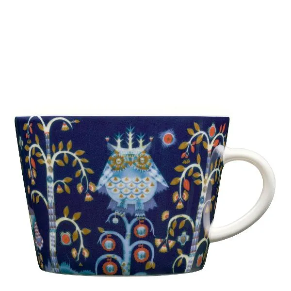 Iittala – Taika – Kaffekopp 20 cl med fat 15 cm Blå Design Klaus Haapaniemi