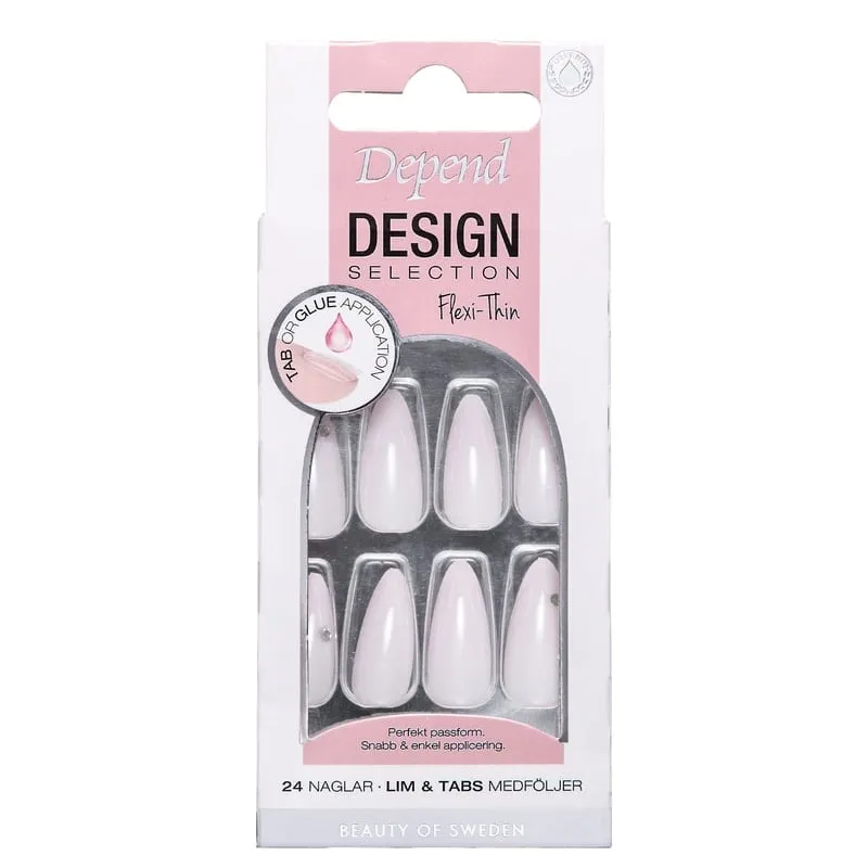 Depend Design Selection Flexi-Thin Pink Ivory Almond