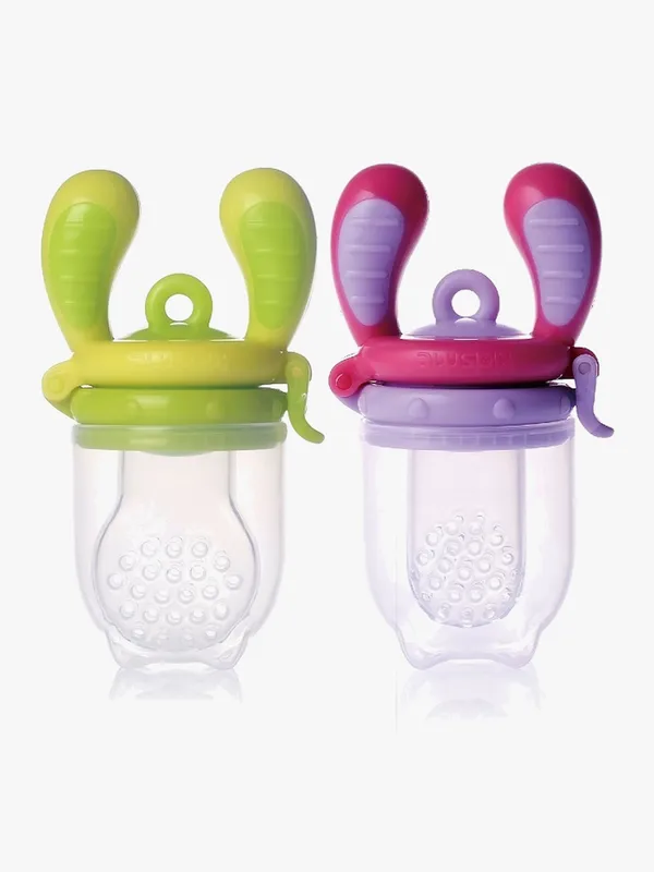 Kidsme foodfeeder (4m+ & 6m+) (medium+large) lavendel / lime 2 st