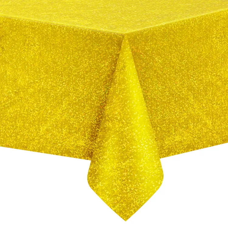 Bordsduk | 137 x 274 cm | Guld holografisk