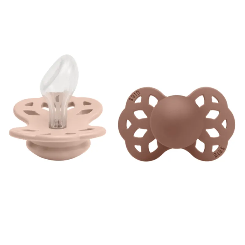 BIBS Infinity Nappar - 2-pack - Stl. 2 - Anatomisk - Blush/Woodc