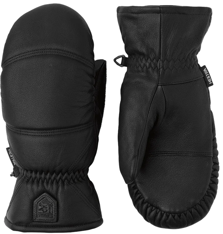 Hestra Leather Box Mitt Black