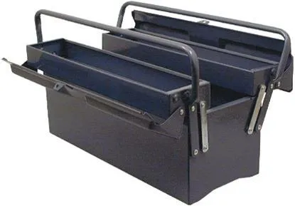 Z 530200260 Verktygslåda stålplåt, blå 7-fack, 530 mm