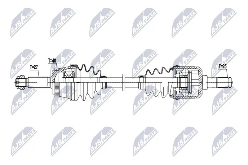 Drivaxel NTY NPW-HY-650