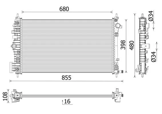 MAHLE CR 2698 000P Kylare