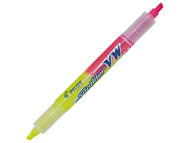 Överstrykningspenna PILOT BeGreen Spotliter, flytande bläck, 3,3 mm, gul/rosa