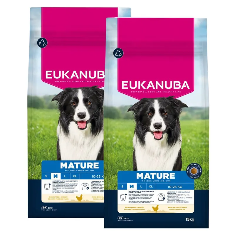 Eukanuba Dog Mature Medium Breed Chicken Torrfoder till Hund (#2075)