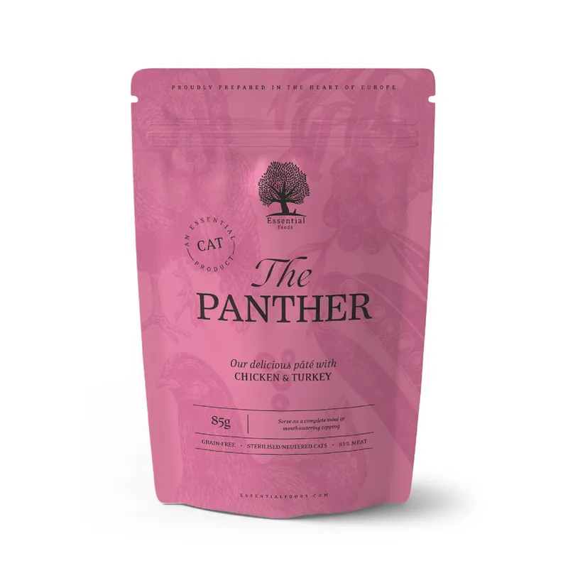 Essential Foods The Panther Paté Våtfoder till Katt 12×85 g