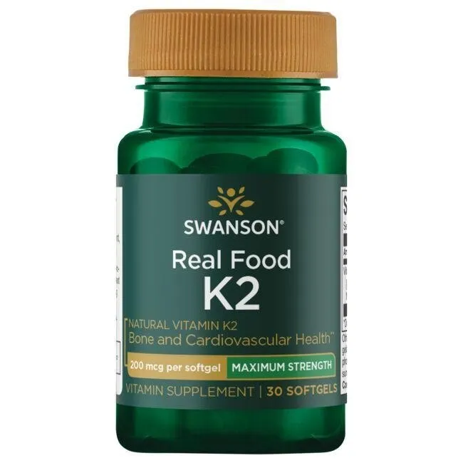 Swanson - Vitamin K-2 Naturlig, 200 mcg - 30 mjukkapslar