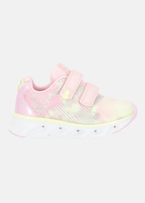 Leaf Skalka Blinkande Sneakers, Ljusrosa, 33