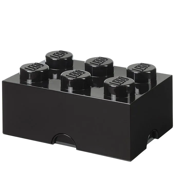 LEGO® Storage Förvaringslåda - 6 Knoppar - 37,5x25x18 - Svart