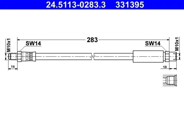 Bromsslang ATE 24.5113-0283.3