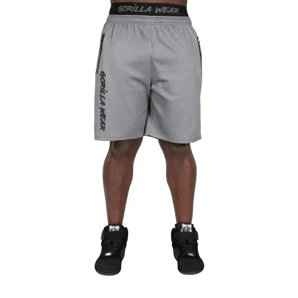 Gorilla Wear Mercury Mesh Shorts, S/M, Grey/Black
