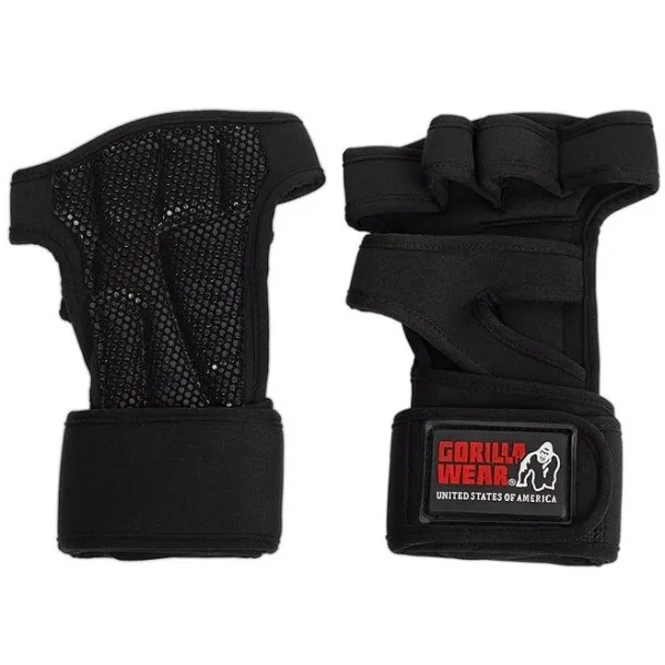 Gorilla Wear Yuma Weightlifting Workout Gloves, L, Black