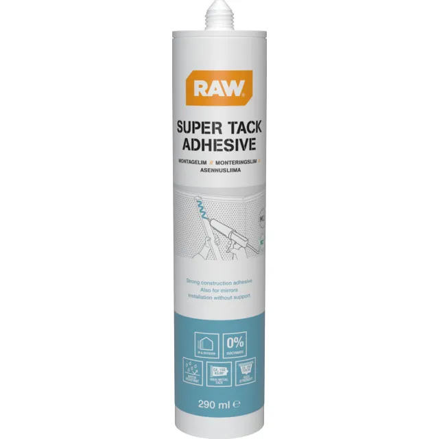 SUPER TACK MONTAGELIM RAW 290ML VIT | Beijerbygg Byggmaterial