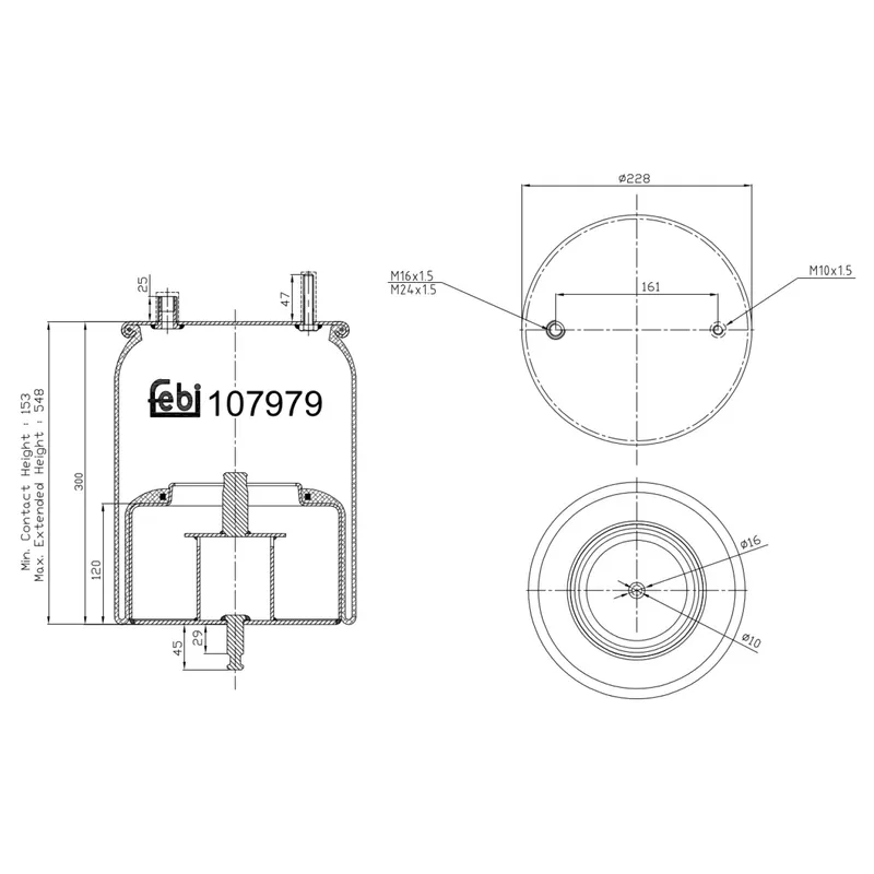 Luftbälg FEBI BILSTEIN 107979