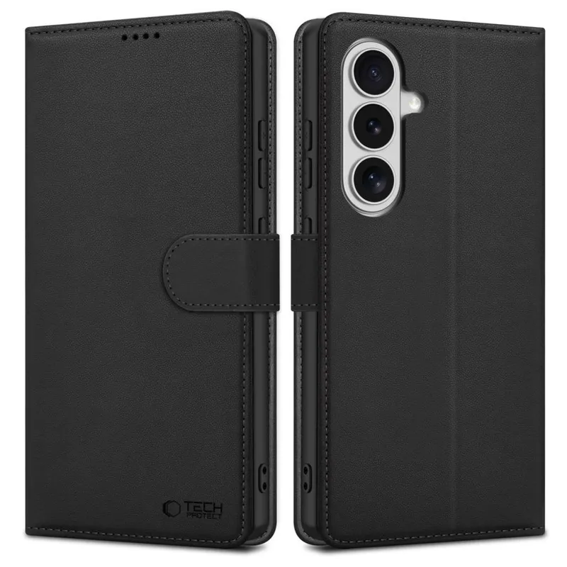Tech-Protect Wallet Case for Samsung Galaxy S26 - Black