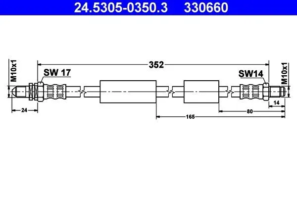 Bromsslang ATE 24.5305-0350.3