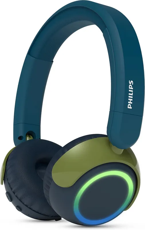 PHILIPS On-Ear Hörlurar Bluetooth Barn Volymbegränsning - Blå