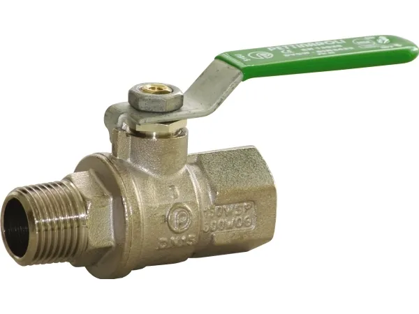 Pettinaroli F x m heavyduty fullway ball valve green steel lever tea t