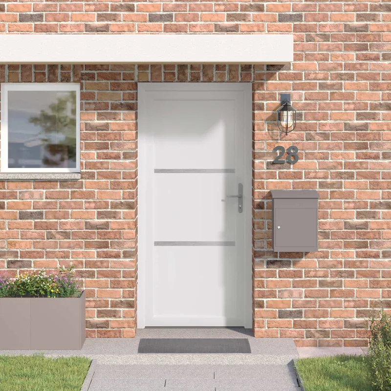 vidaXL Framdörr Vit 108 x 208 cm PVC (#7518)