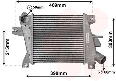 Intercooler VAN WEZEL 13014702