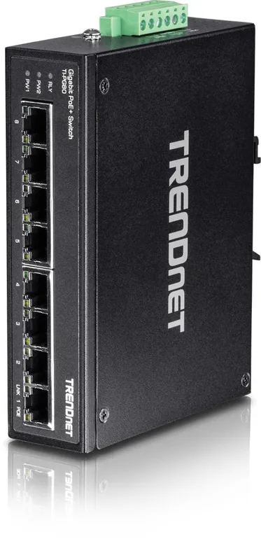 TRENDnet TI-PG80 Switch PoE+ 30W(och PoE 15,4W)