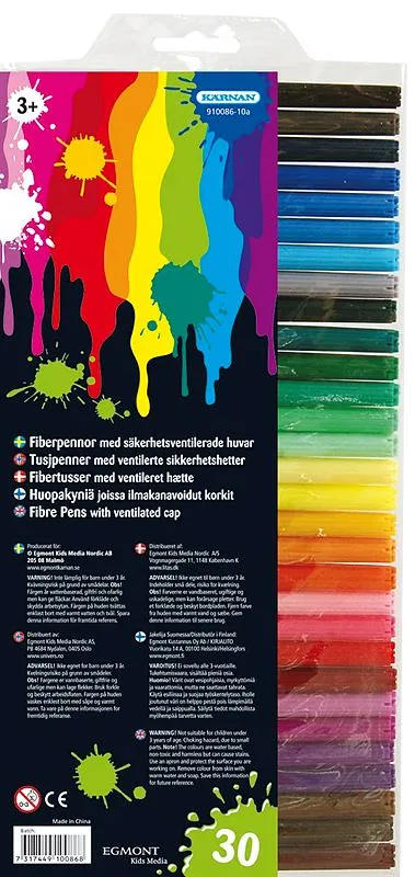 Fiberpennor 30-Pack