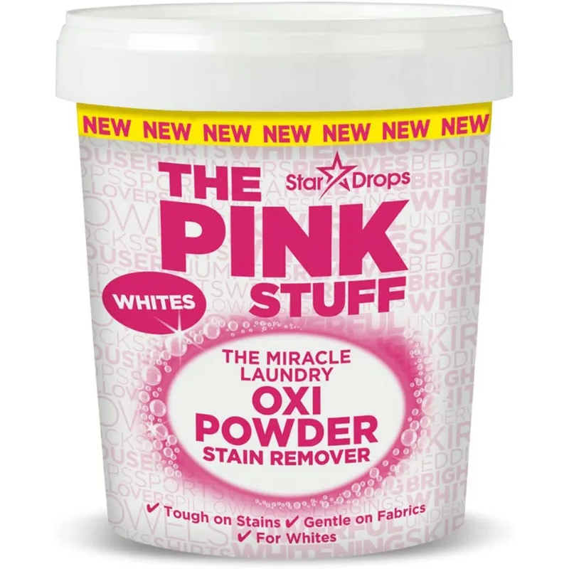 The Pink Stuff Miracle Laundry Oxi Powder Stain Remover Whites – 1000 g