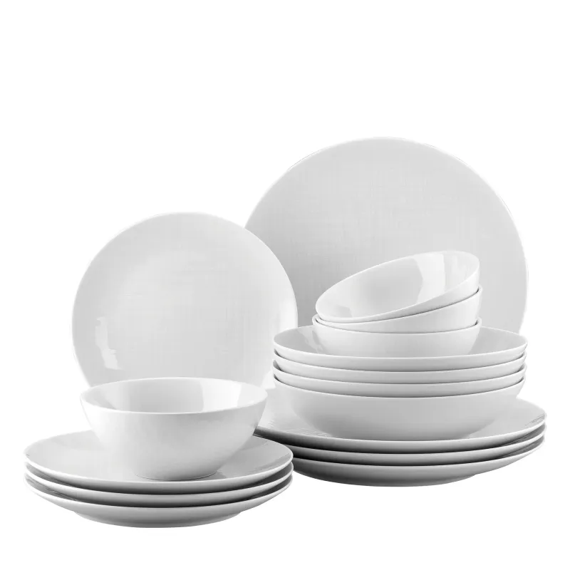 Rosenthal Mesh Vit 16 delar Middagsset med Frukostskålar