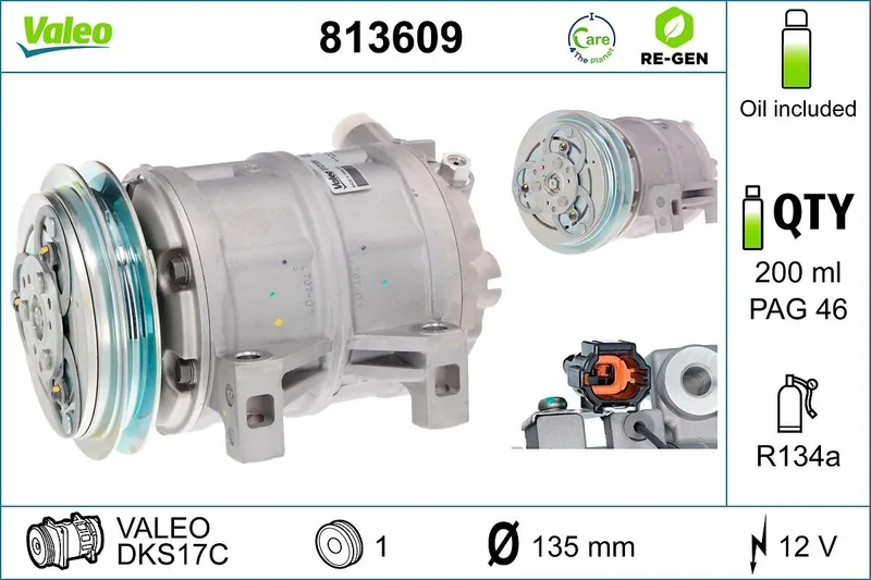 VALEO 813609 AC-kompressor